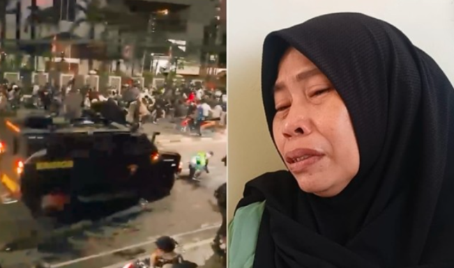 Henti Erlina, ibu kandung Affan Kurniawan/Foto: X/FTNews Raka